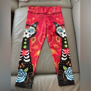 Mexican Art Crop Leggings